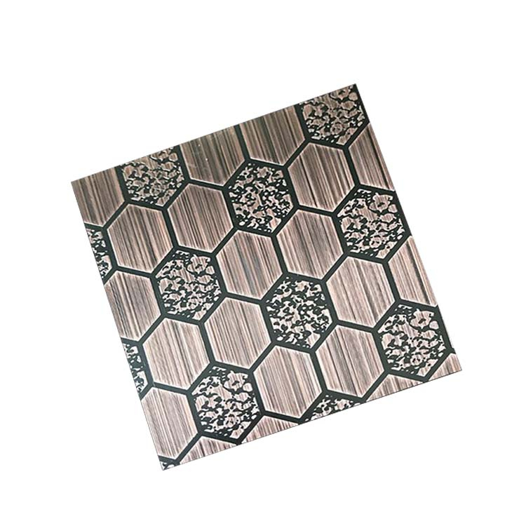 不锈蚀刻镀铜板 不锈蚀刻镀铜板